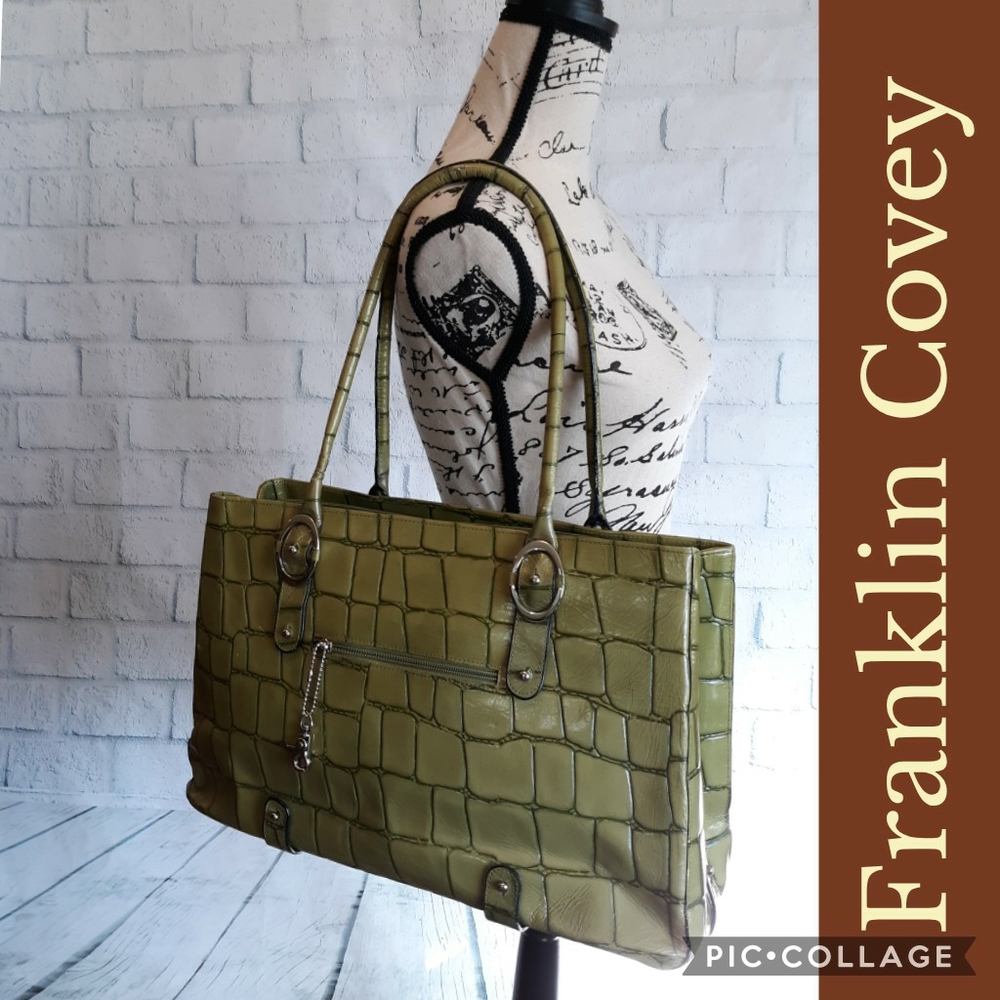 NICE! Franklin Covey deluxe leather bag DISCONTINUED